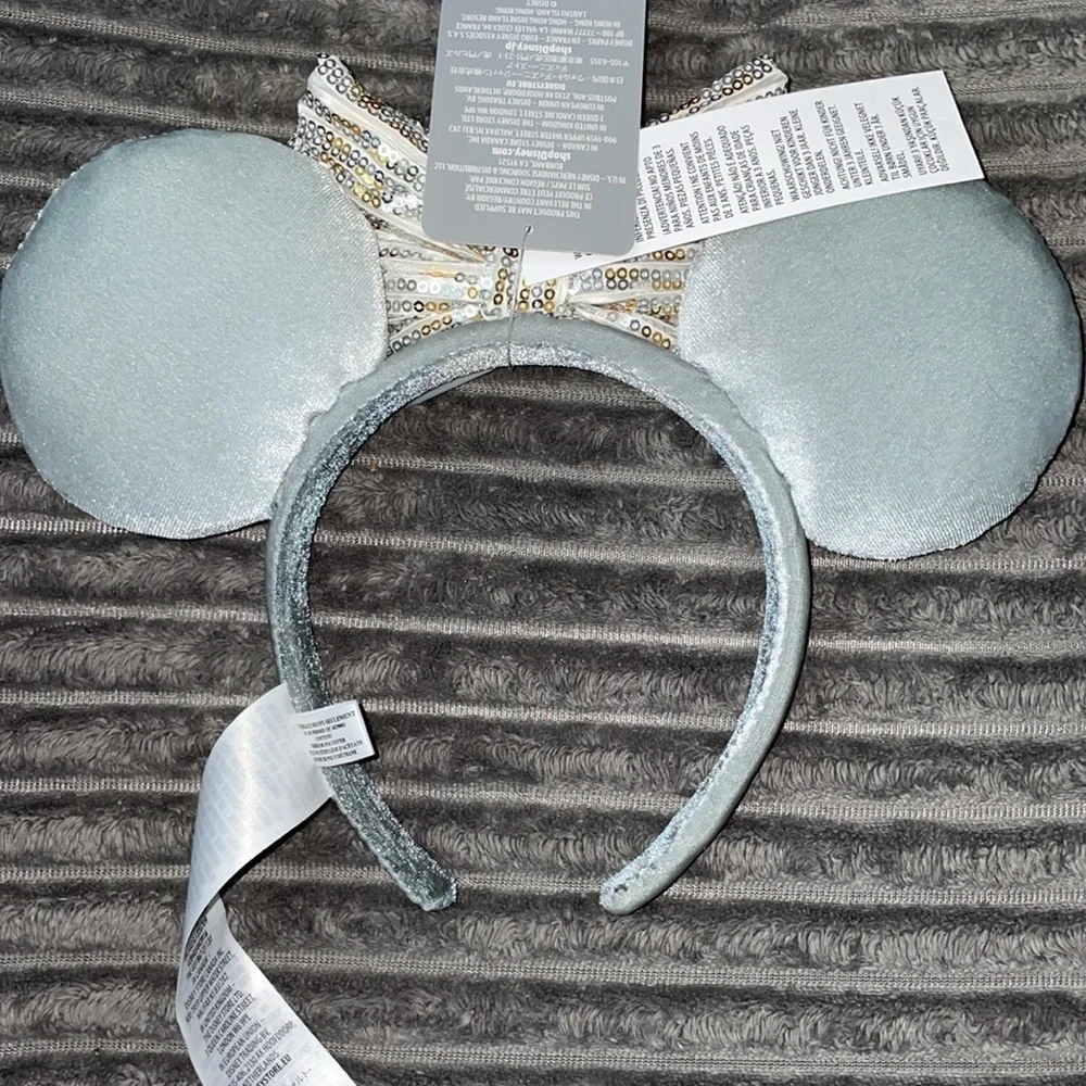 Disney Velour Minnie ears sequin bow